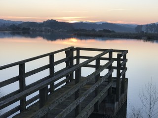 Obraz premium Sunset on the Dock