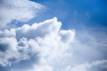 Clear blue Sky with clouds