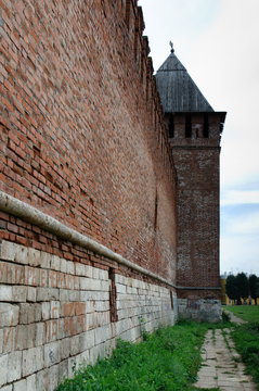 Fragment of the Smolensk fortress wall, Russia