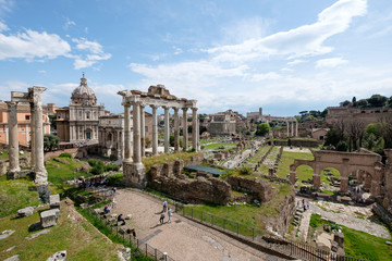 Fototapeta na wymiar Roman forums. Rome. Italy