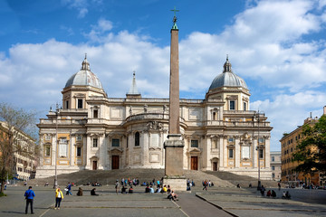 Piazza dell 'Esquilino. Santa Maria Maggiore. Rome, Italy