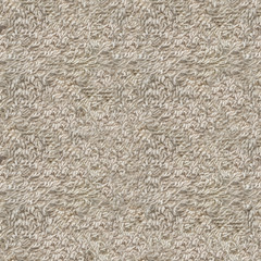 Seamless Carpet Texture with Long Nap. Fabric Material with a Long Pile Beige Color. Repeating Pattern of Tissue Structure