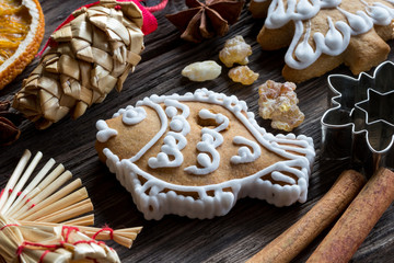 Gingerbread carp fish - Czech symbol of Christmas