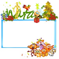 Obraz premium pluszowe miejsce świąteczne