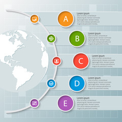 Abstract 3D Paper Infographics