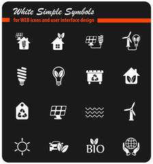 alternative energy icon set