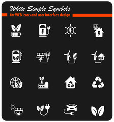 alternative energy icon set