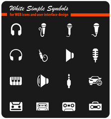 musical icon set