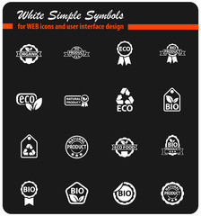 eco label icon set