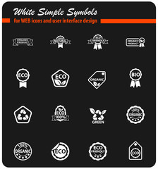 eco label icon set