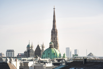 Fototapeta na wymiar Blick auf den Stephansdom in Wien