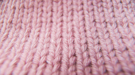 stockings with knitting needles and pink woolen thread