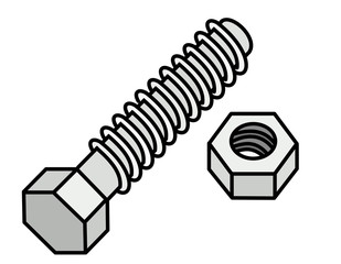 ボルトとナット(色)