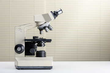 Scientific microscope in laboratory - Medical health care research