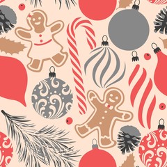 Seamless christmas decorations