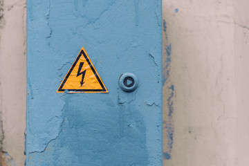 danger sign of high voltage