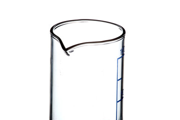 Set Laboratory beaker, glassware, isolated on white background.