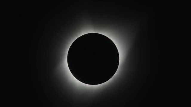 Total solar eclipse in sky / Driggs, Idaho, United States
