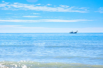 fishing boat on the sea