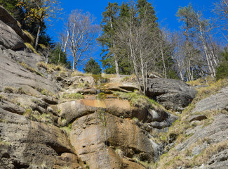mountain peak, dry falls