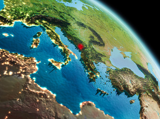 Fototapeta premium Morning over Montenegro on Earth
