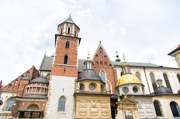 Fototapeta na wymiar Royal archcathedral basilica in krakow, poland