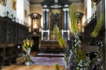 Fototapeta na wymiar Kapelle im Hospiz am Großen St. Bernhard