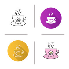 Cup of herbal tea icon
