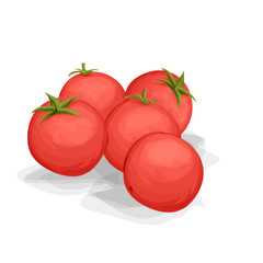 Tomat vector illustration in cartoon style. Isolated