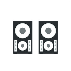 2 Speaker icon. Vector Illustration