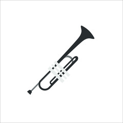 Trumpet icon. Vector Illustration