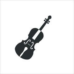 Naklejka premium Violin icon. Vector Illustration