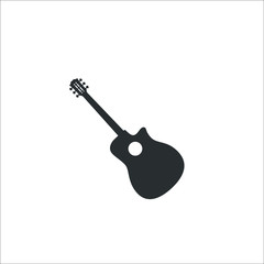 guitar icon. Vector Illustration