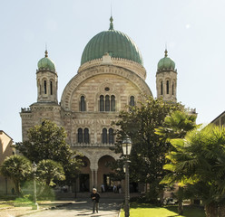 Fototapeta na wymiar Tempio Maggiore, The Great Jewish Synagogue of Florence, Italy