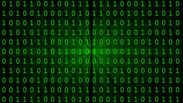 Green binary matrix array background