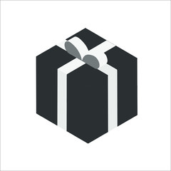 Gift box icon. Vector Illustration