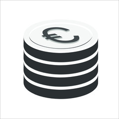 Money. Evro icon. Vector Illustration