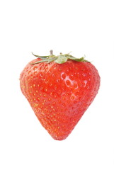 The fresh Strawberry on a clear white background     