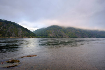 Fog with river