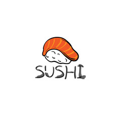 logo sushi japanese food icon design graphic 