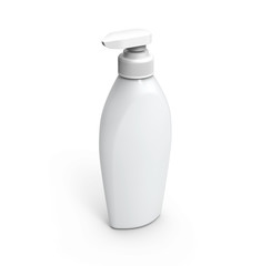 Pump dispenser bottle mockup