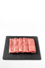 和牛の霜降り肉　finest Japanese beef