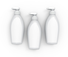 Pump dispenser bottle mockup