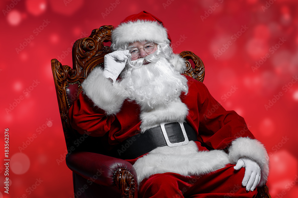 Poster relaxed santa claus