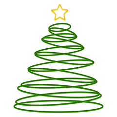 Abstract Christmas tree