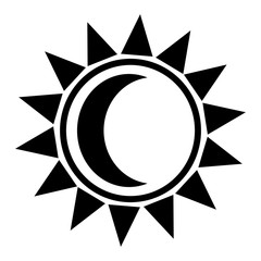 sun and moon shapes