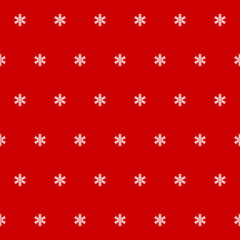 red snowflakes background. vector seamless pattern