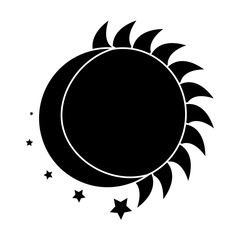 sun and moon shapes