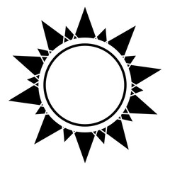 abstract sun shape