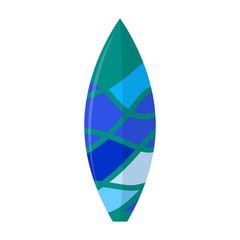 Abstract summer surfboard